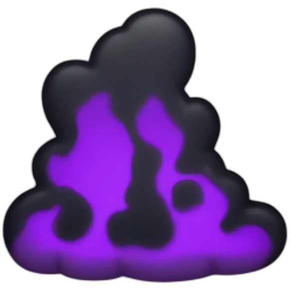 A black and violet hearth emoji