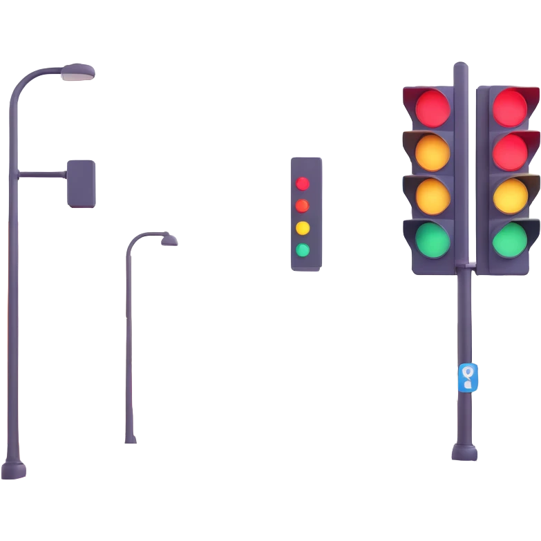 urban street with traffic lights emoji