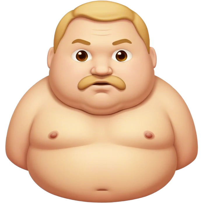 Giant fat man emoji