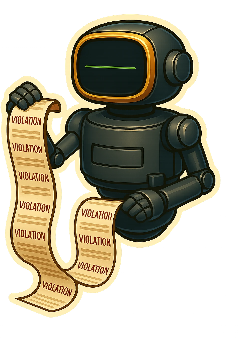 no head bureaucrat robot emoji