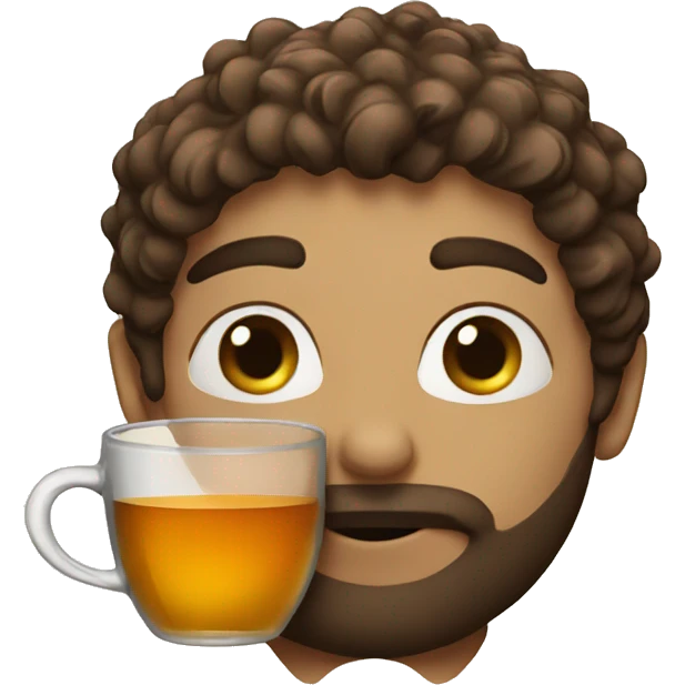 a person drinking tea :0 emoji