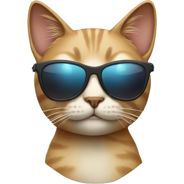 Cat with sunglasses emoji