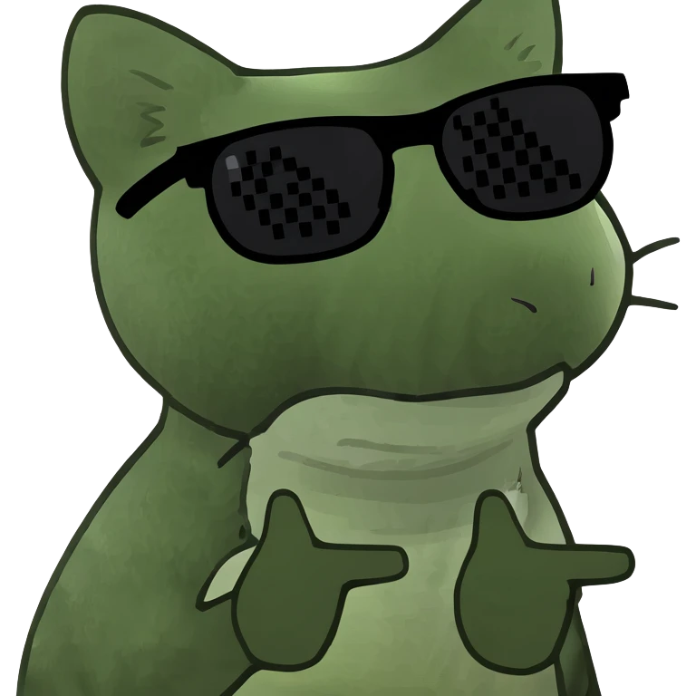 Cat with sunglasses emoji