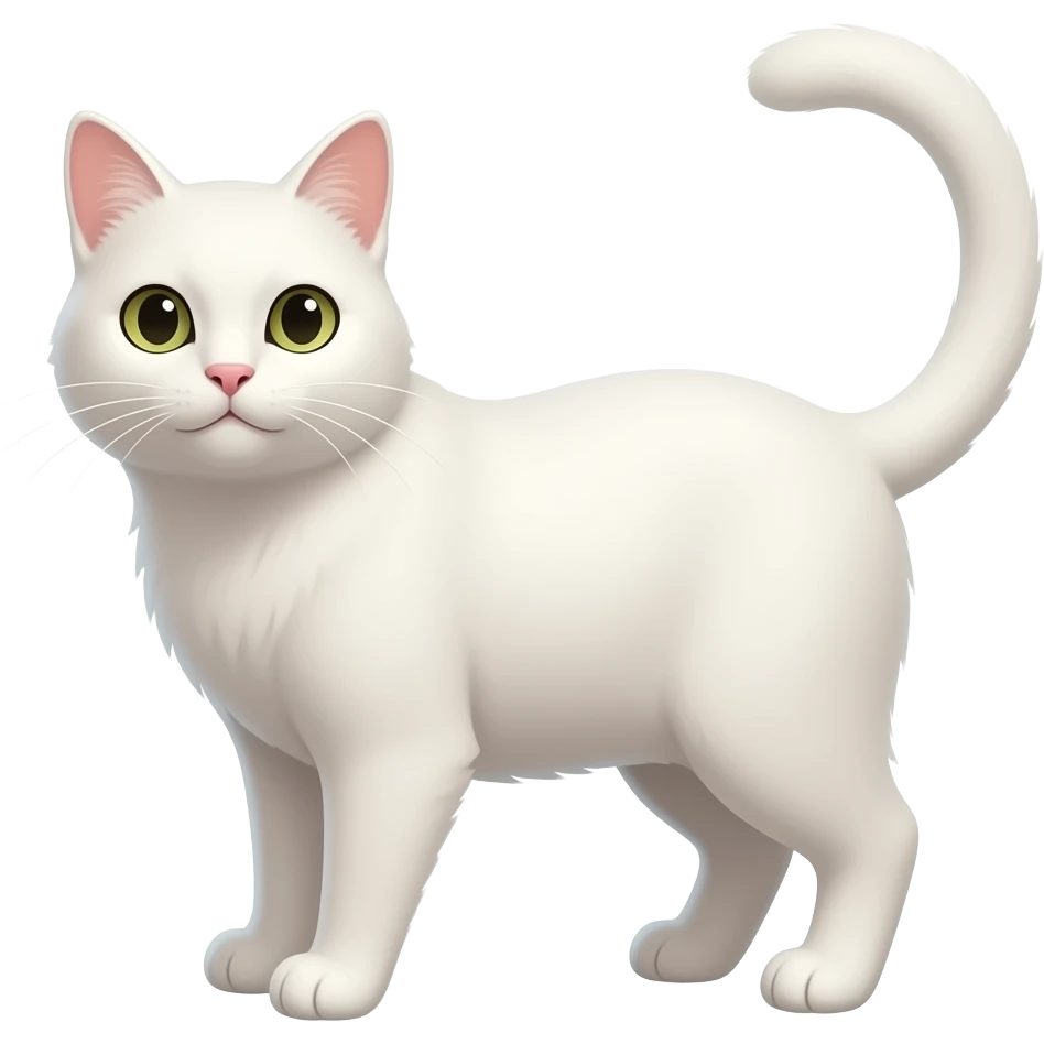 White cat emoji emoji