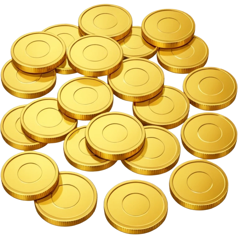 Gold coins emoji