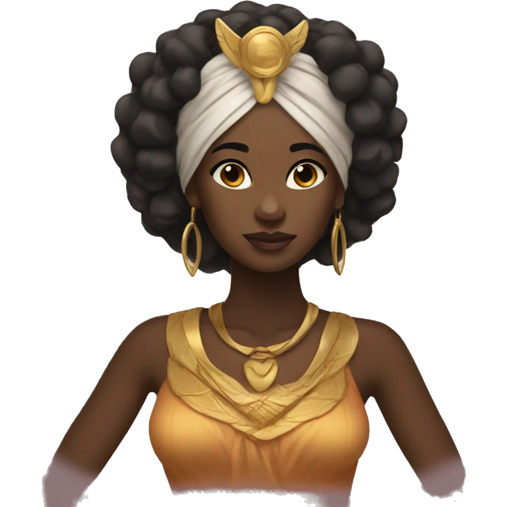Goddess African American  emoji