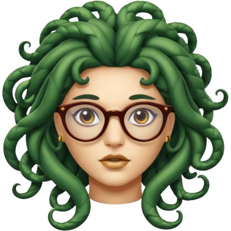 Medusa Versace with glasses  emoji