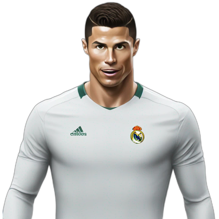 Cristiano Ronaldo with tee of venom emoji