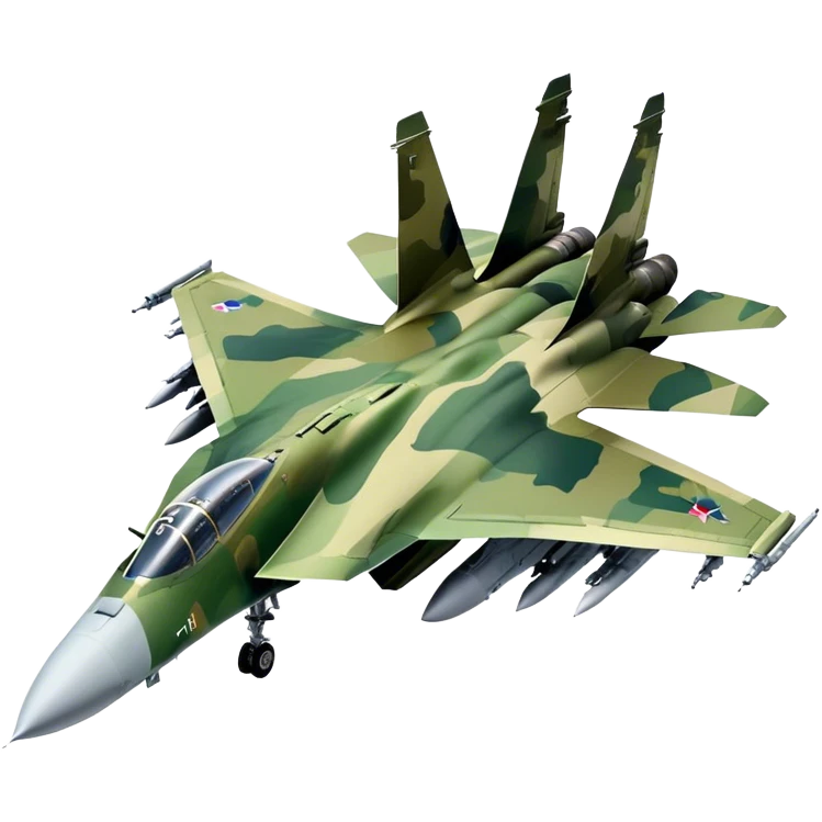 SU-35 Jet - Sukhoi (Model Year: 2020) (Iconic colour: Camouflage green) emoji