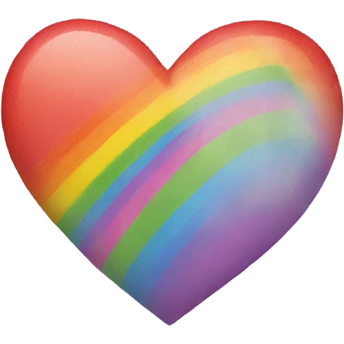 Rainbow heart  emoji