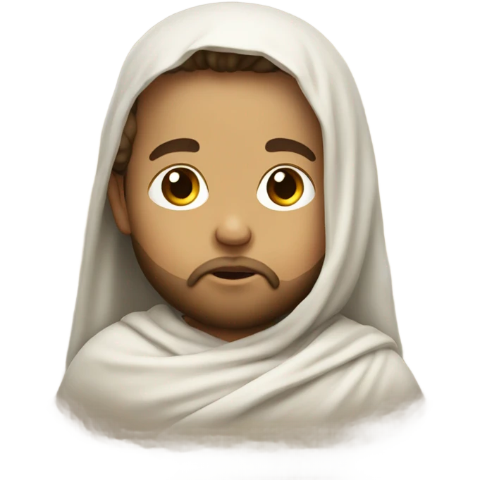 Baby Jesus with a beard emoji