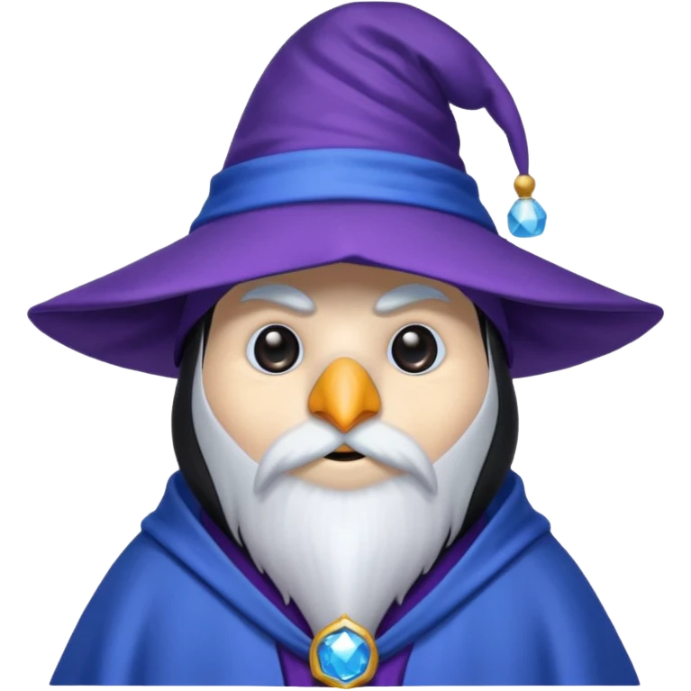 Penguin Wizard emoji