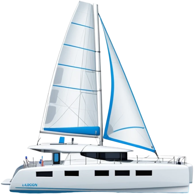 Make me a lagoon 43 catamaran. No wording  emoji