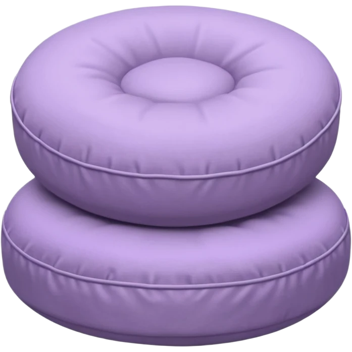 Pale purple meditation cushion  emoji