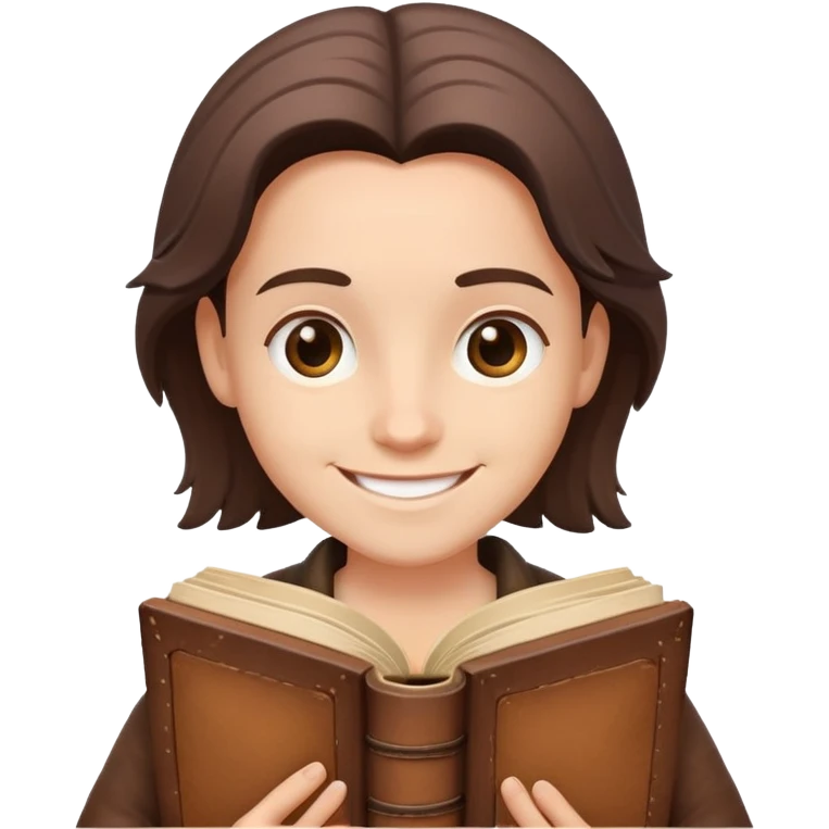 storyteller with book emoji