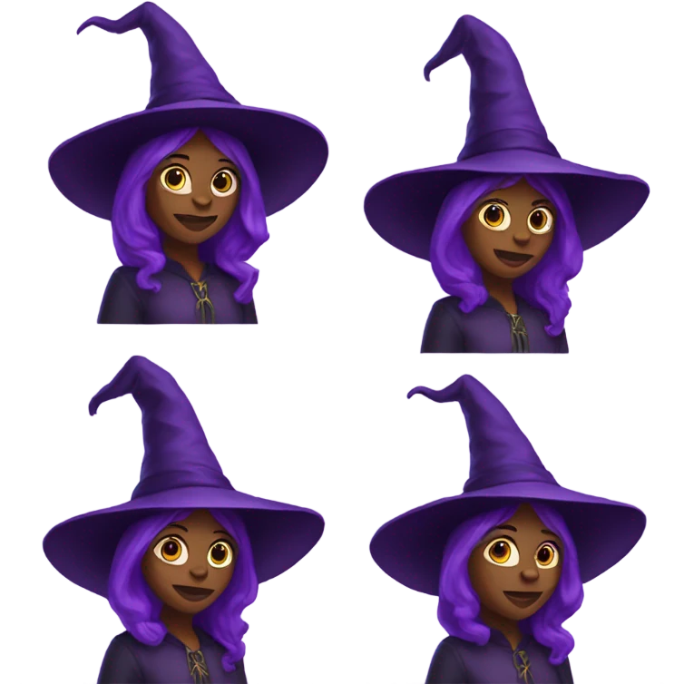 Purple witch emoji