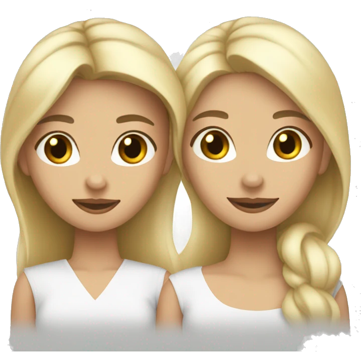 three sisters two blonde one brunette emoji