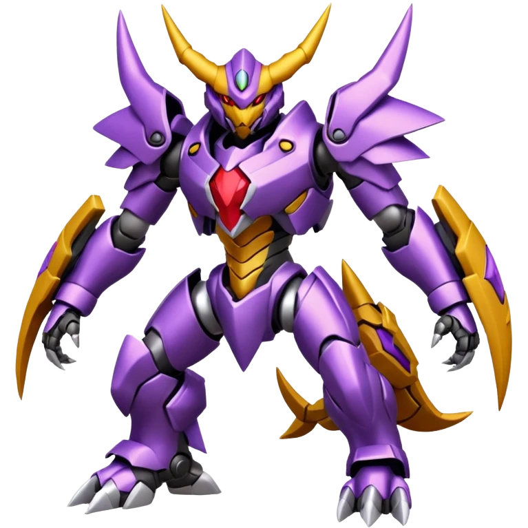 Digitigrade Cool Badass Wargreymon-Genesect-Pokémon-Digimon-Fakémon-fusion-hybrid-creature emoji