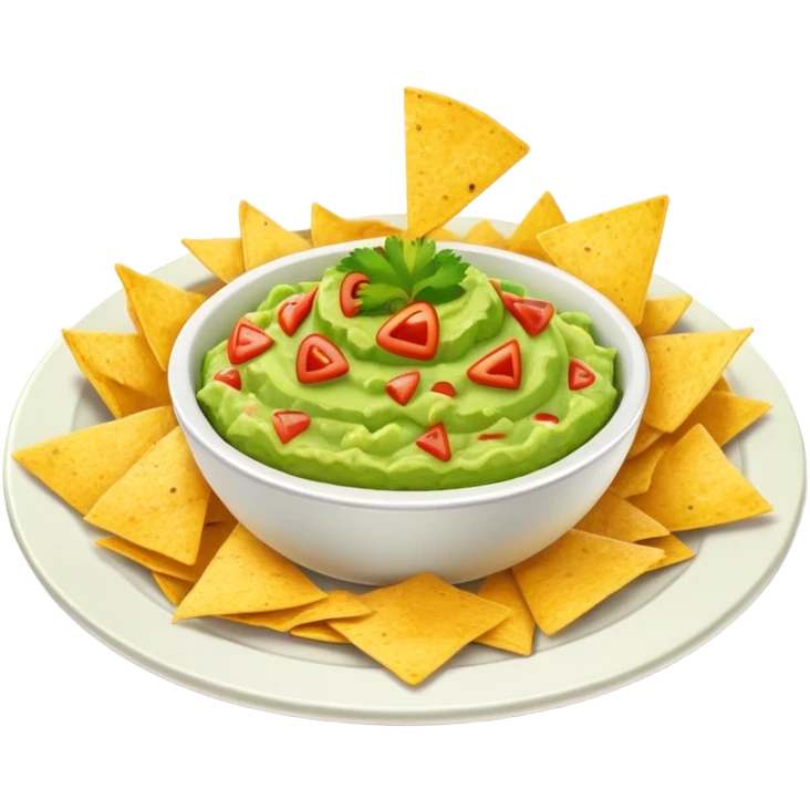 Guacamole with nachos  emoji