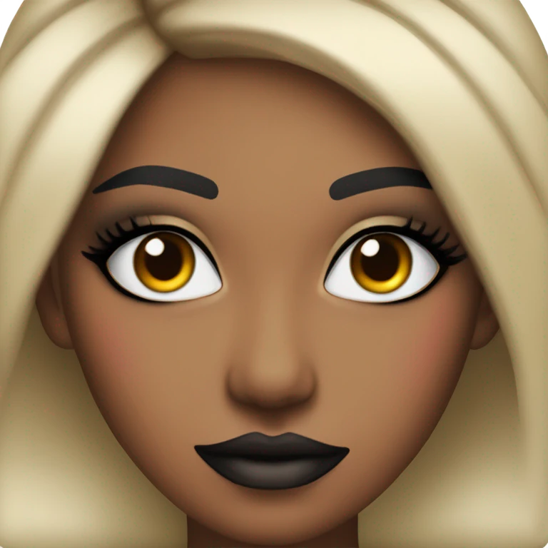 heavy makeup female emoji