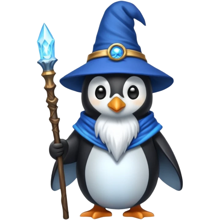 Penguin Wizard emoji