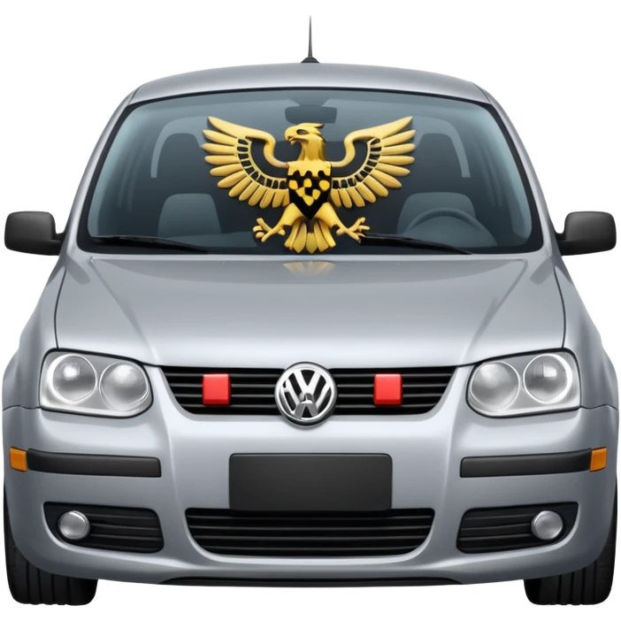 Volkswagen 2001 Jetta with Albanian eagle emoji