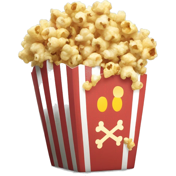 One piece of popcorn emoji