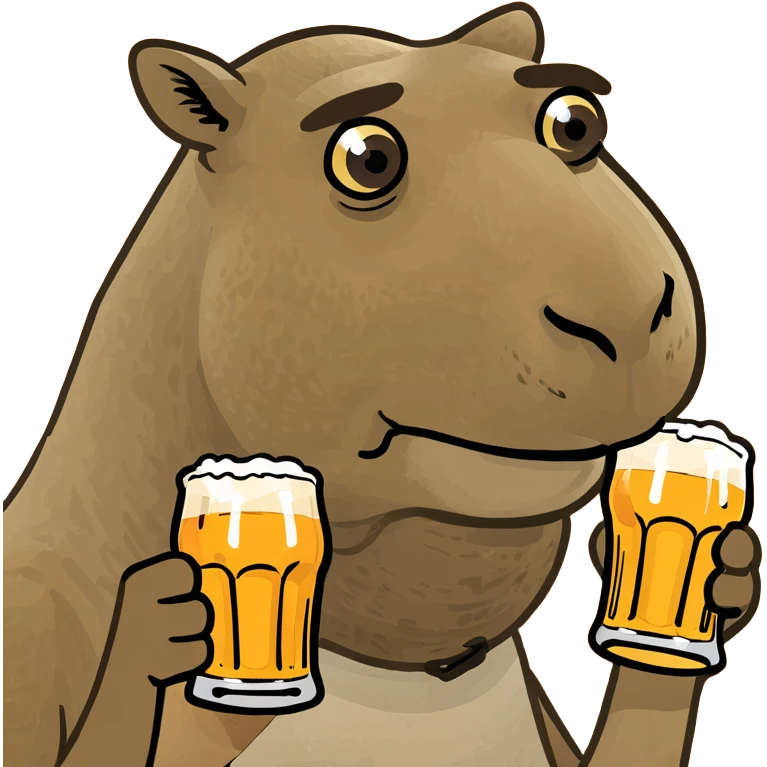 camel holding a pint of beer  emoji