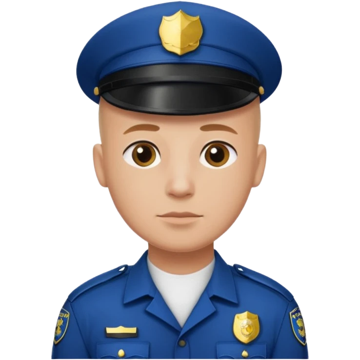 Hair police man no cap emoji