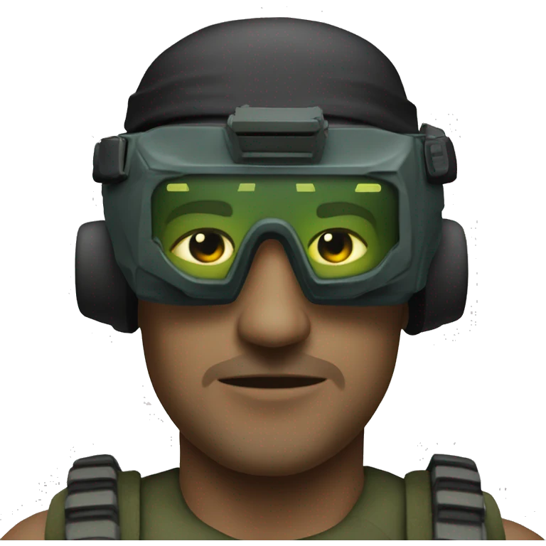 devgru wearing quad tube night vision goggles emoji