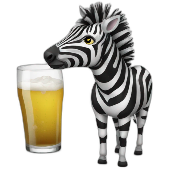 drunken zebra emoji
