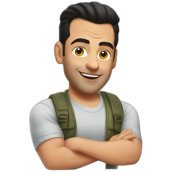 Salman khan with rose emoji