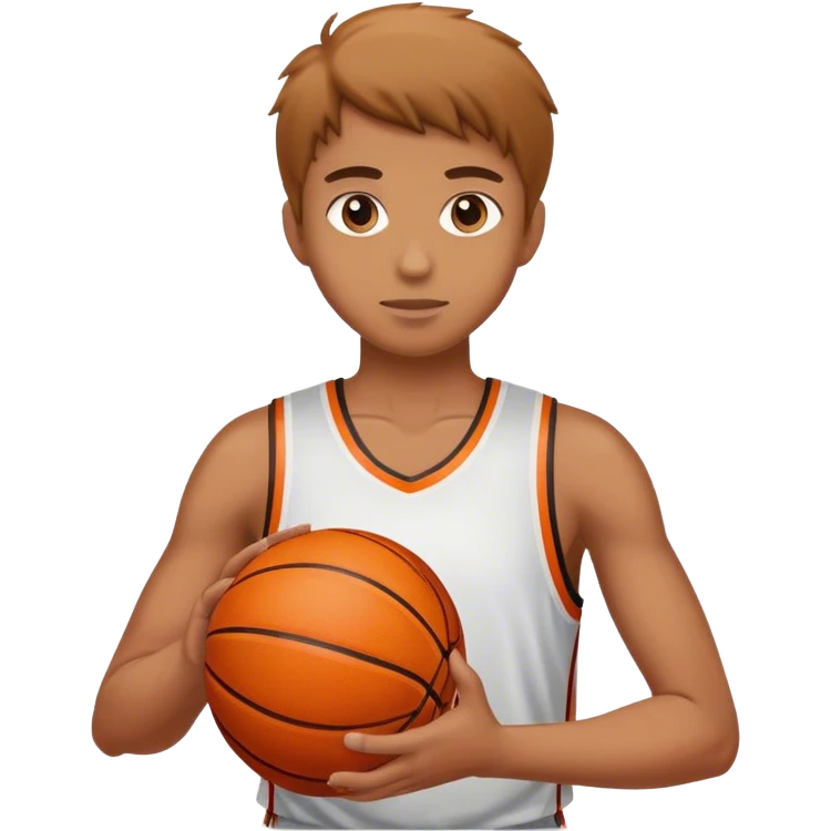 Person holding a basketball  emoji