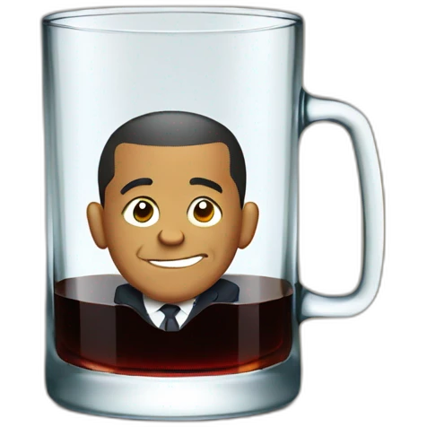 Obama in a Glass of cola emoji