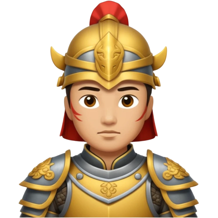 ancient Chinese warrior in armor emoji