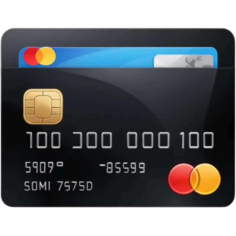 black credit card, no text, no numbers emoji