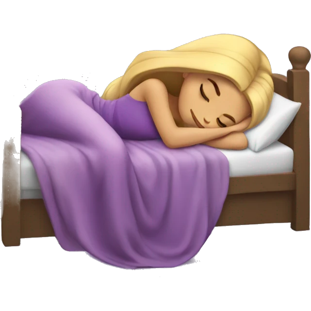 Repunzel sleeping emoji