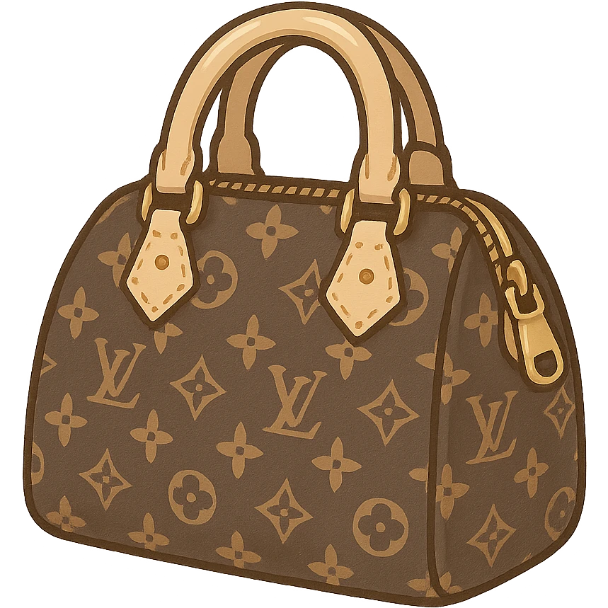 Luxury LV handbag emoji