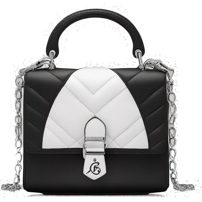 Christian Dior bag black and white ￼ emoji