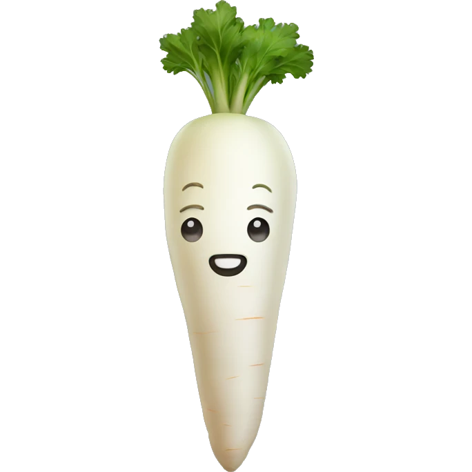 white carrot emoji