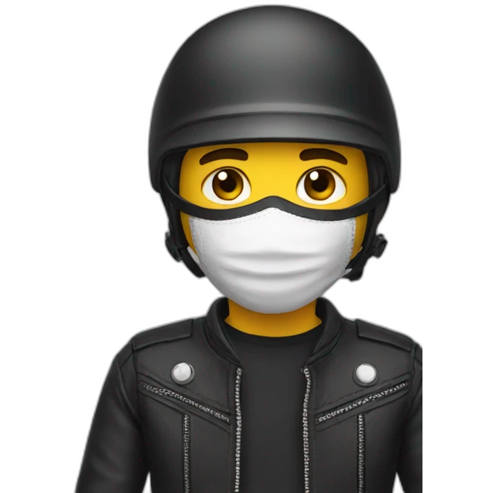 biker mask boy emoji