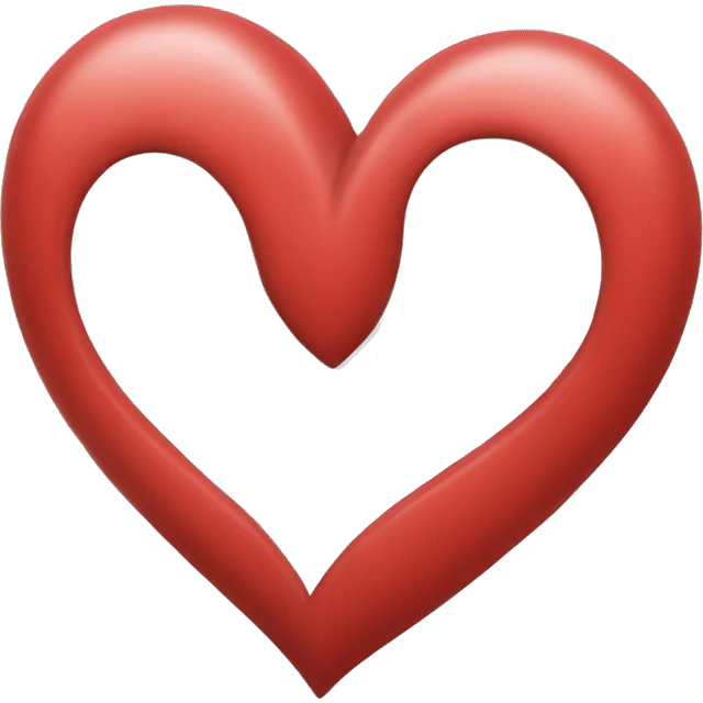 A unique heart that represents real love  emoji