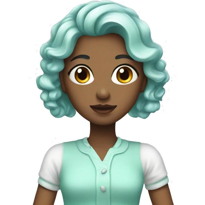 Mint blue girly  emoji