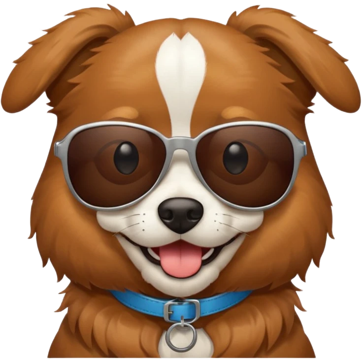 Dog with sunglasses emoji