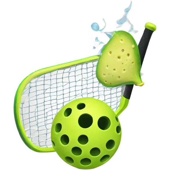 Spiking a pickleball  emoji