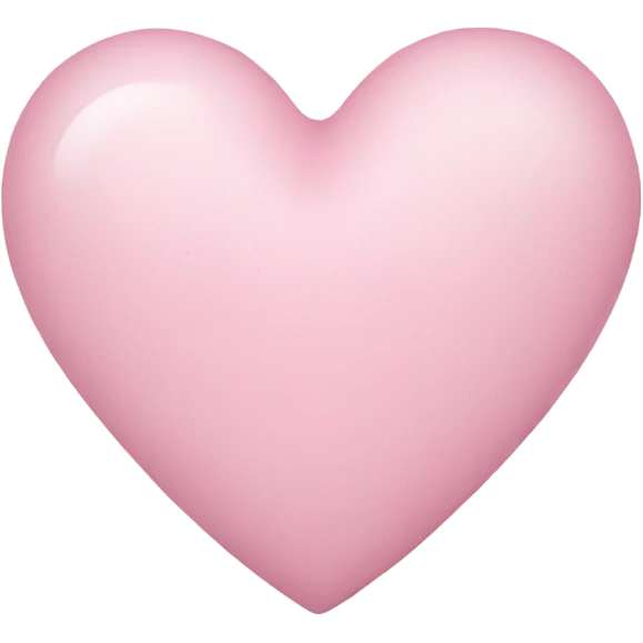 Light pink heart  emoji