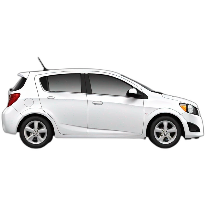 Chevrolet Aveo blanco emoji