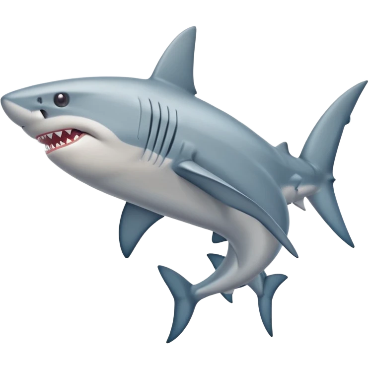 Tiburon con piernas y con zapatos emoji