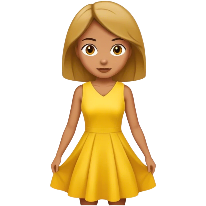 maid in yellow dress emoji