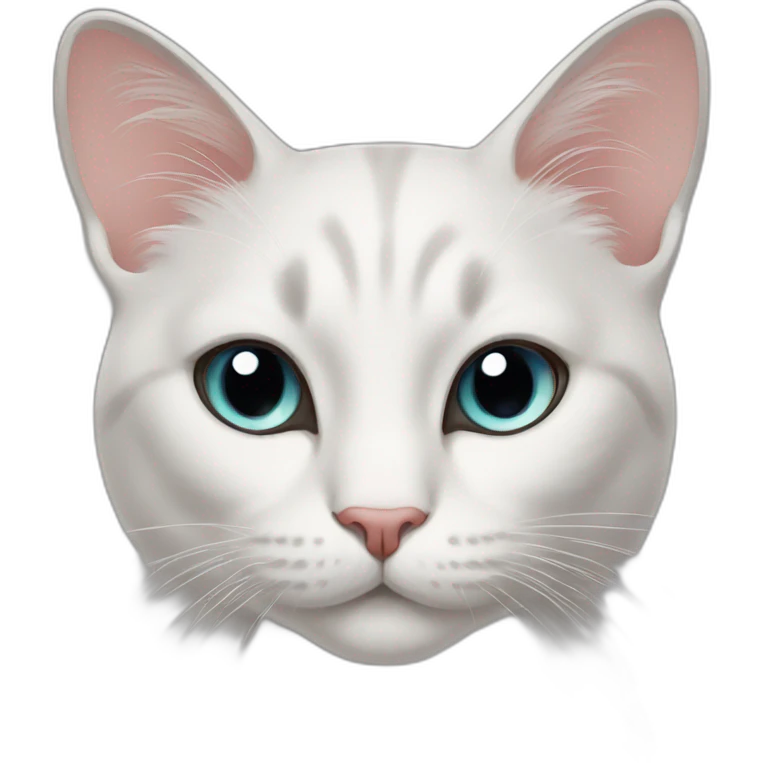 very beautiful elegant cat emoji